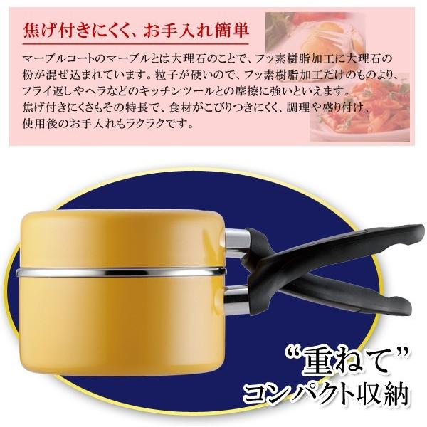 フライパン セット ガス火 IH対応 アミニ 片手鍋 蓋 3点セット ガラス