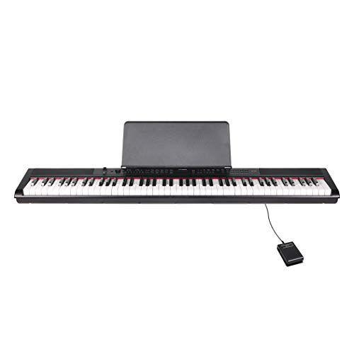まとめ買いでお得 Artesia 電子ピアノ (サスティンペダル付属) ブラック PE-88/BK 電池駆動対応モデル セミウェイトキー 88鍵 電子ピアノ