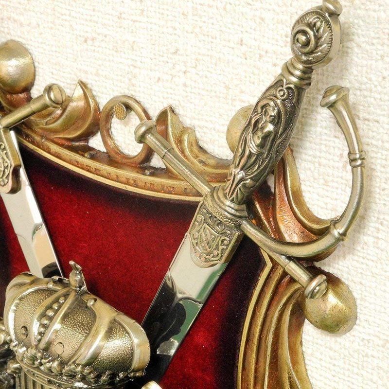 スペイン製 西洋武具 Sko 590 アンティーク風 シールド ソード タペストリー ヘラルドリー ヨロイ ヨーロッパ レプリカ 中世の騎士 刀剣 壁掛け 獅子の紋章 盾 鎧 最安値で 壁掛け