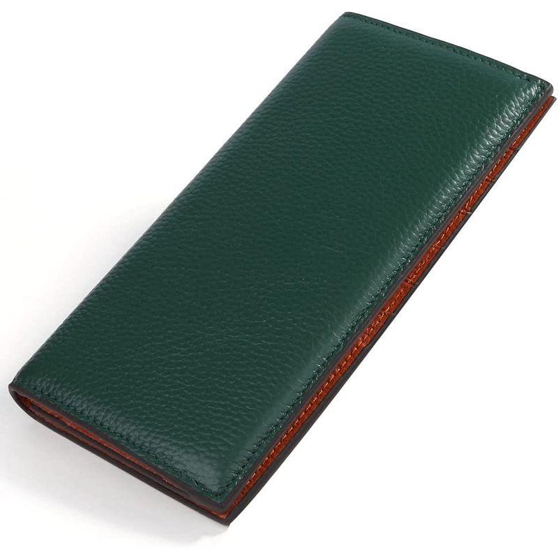 お歳暮 長財布 熟練の職人が手懸けた シュバルノアール メンズ グリーン 二つ折り長財布本革証明済 本革 二つ折り 折りたたみ 財布 その他財布 Staging Steinfarms Com