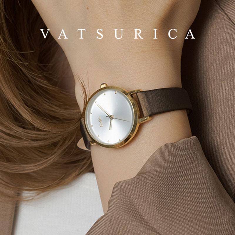 VATSURICA バツリカ レザー ラウンド 腕時計 CAHIPE トリムバイ VATSURICA バツリカ レザー ラウンド 腕時計 CAHIPE トリムバイ