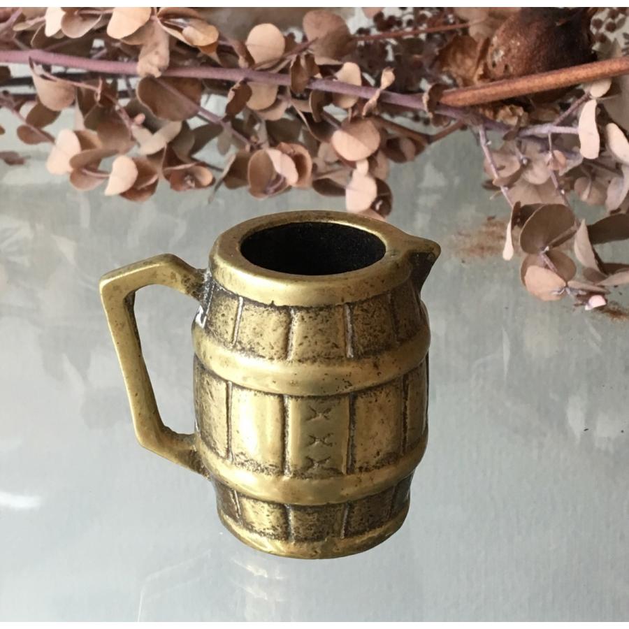 ブラス バレル   真鍮 樽 ミニチュア オブジェ ペーパーウェイト ペン立て ペンスタンド |  | 01