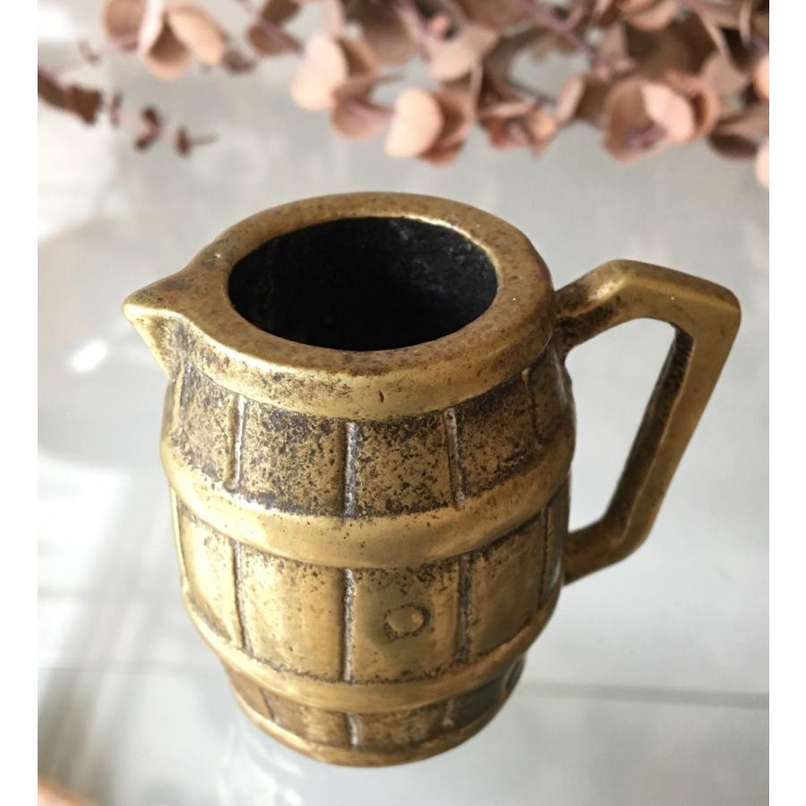 ブラス バレル   真鍮 樽 ミニチュア オブジェ ペーパーウェイト ペン立て ペンスタンド |  | 02