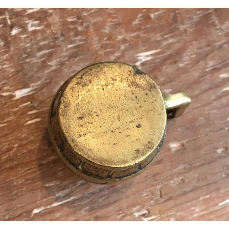 ブラス バレル   真鍮 樽 ミニチュア オブジェ ペーパーウェイト ペン立て ペンスタンド |  | 03