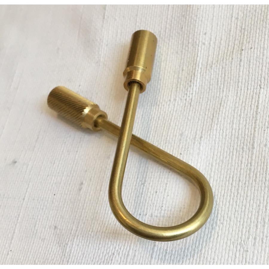 DETAIL（ディテール） CLOSED HELIX KEY RING クローズド ヘリックス キーリング キーホルダー 鍵 真鍮 メンズ ...