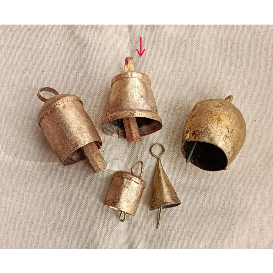 インド ラスティックベル バケツ型 6cm 鈴 カウベル クリスマス 飾り