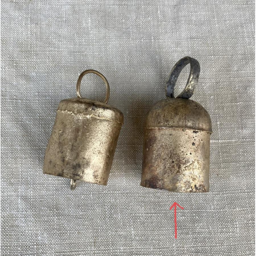 インド　ラスティックベル　マグ型天丸　4.7cm 　鈴　カウベル　クリスマス　飾り　オーナメント　シャビー |  | 06