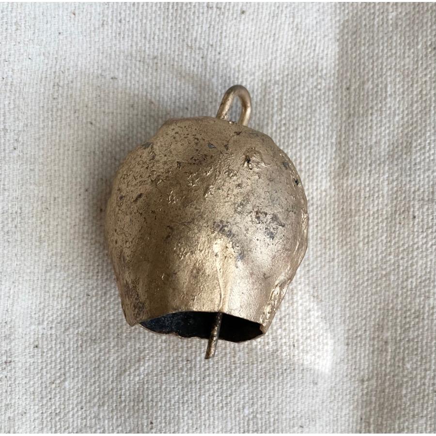 インド　ラスティックベル  半円型　5.5cm 　鈴　カウベル　クリスマス　飾り　オーナメント　シャビー |  | 08