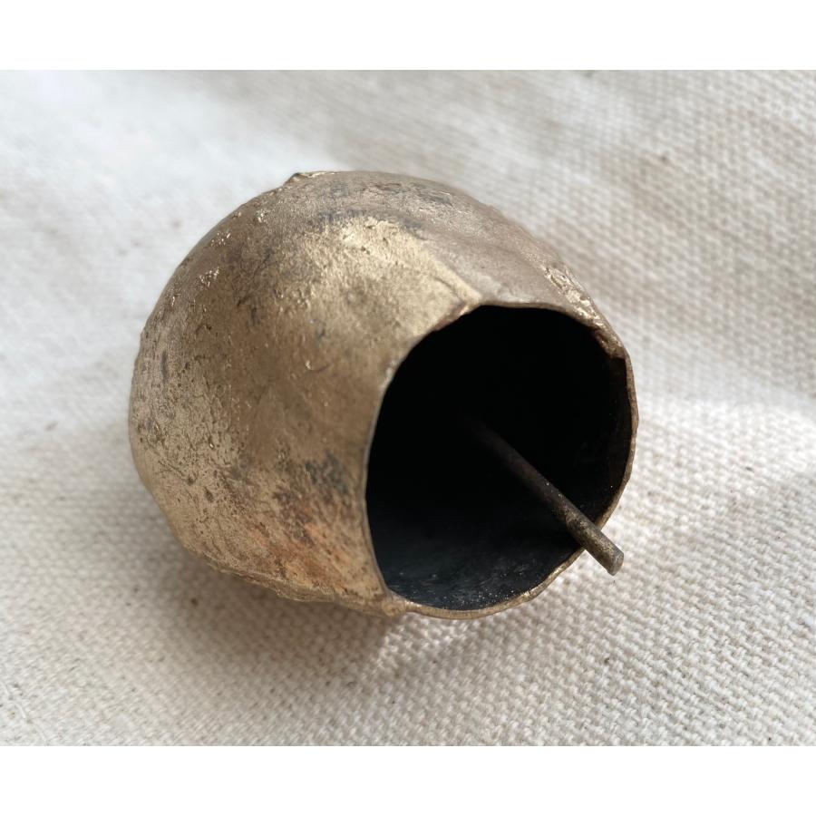 インド　ラスティックベル  半円型　5.5cm 　鈴　カウベル　クリスマス　飾り　オーナメント　シャビー |  | 09