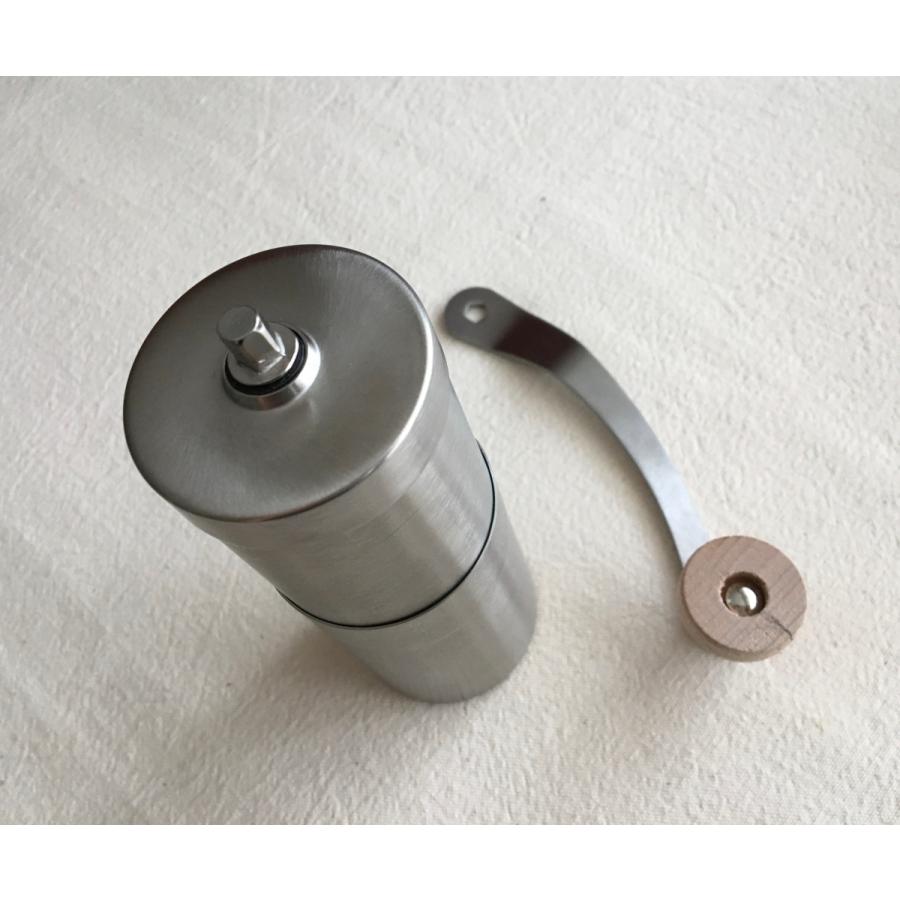 コーヒーミル ウッド   coffee mill wood  手動 手挽き 携帯 コンパクト アウトドア キャンプ 水洗い romo コスパ | romo | 01