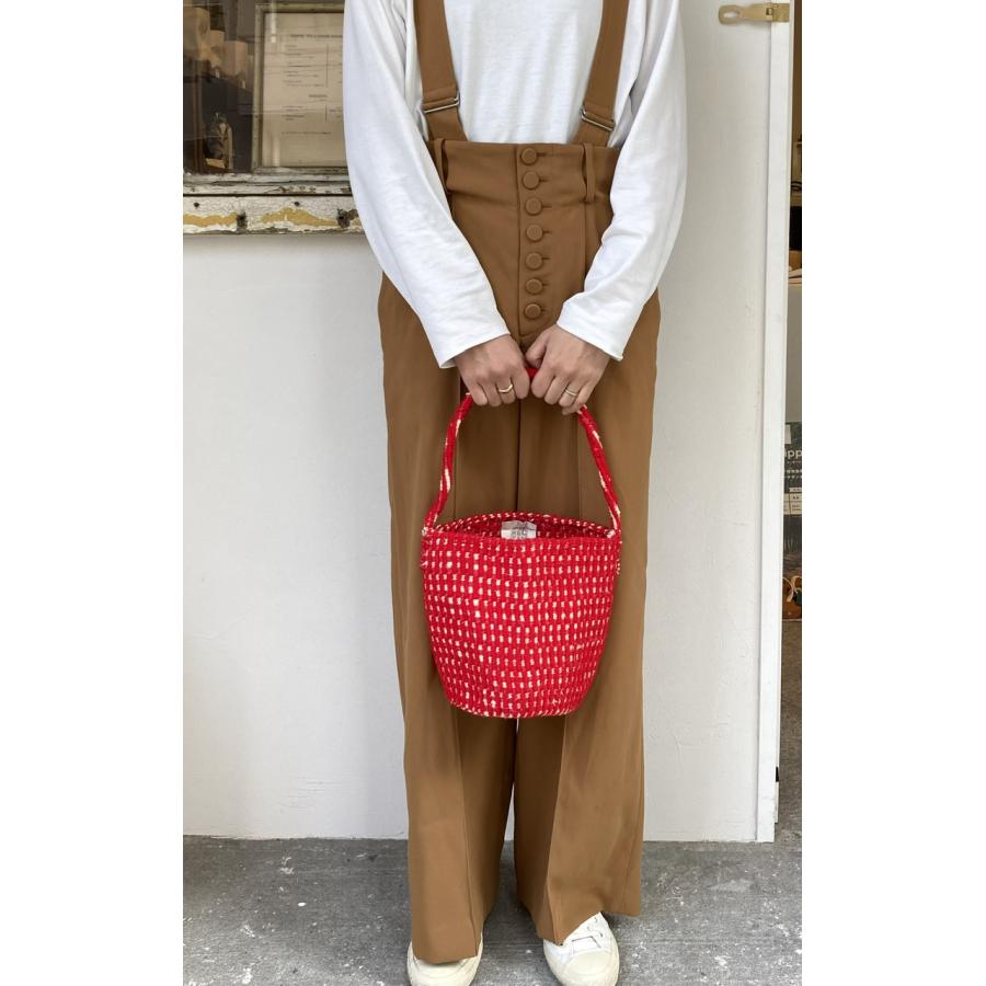 rectangle RECTANGLE Sisal Basket Mini Shoulder ギンガム rectangle RECTANGLE Sisal Basket Mini Shoulder ギンガム