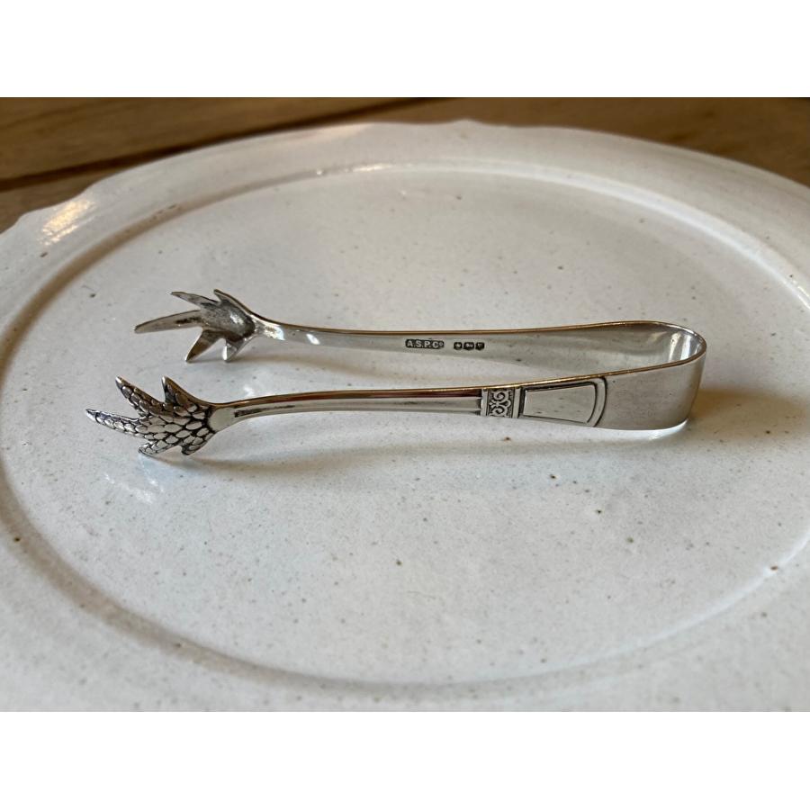 スターリングシルバー　シュガートング　銀　イギリス製 | 