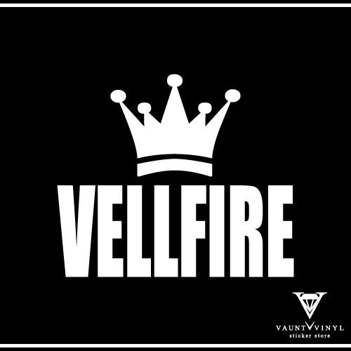 王冠 Vellfire カッティングステッカー Vv0037 23 Vaunt Vinyl 通販 Yahoo ショッピング