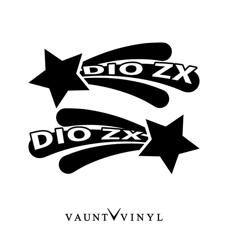 スター DioZX ステッカー 左右セット : vv0383-24 : VAUNT VINYL 