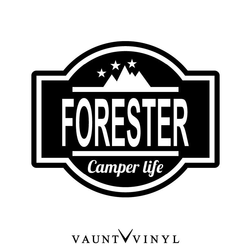 フォレスター Camper life カッティング ステッカー｜vauntvinyl