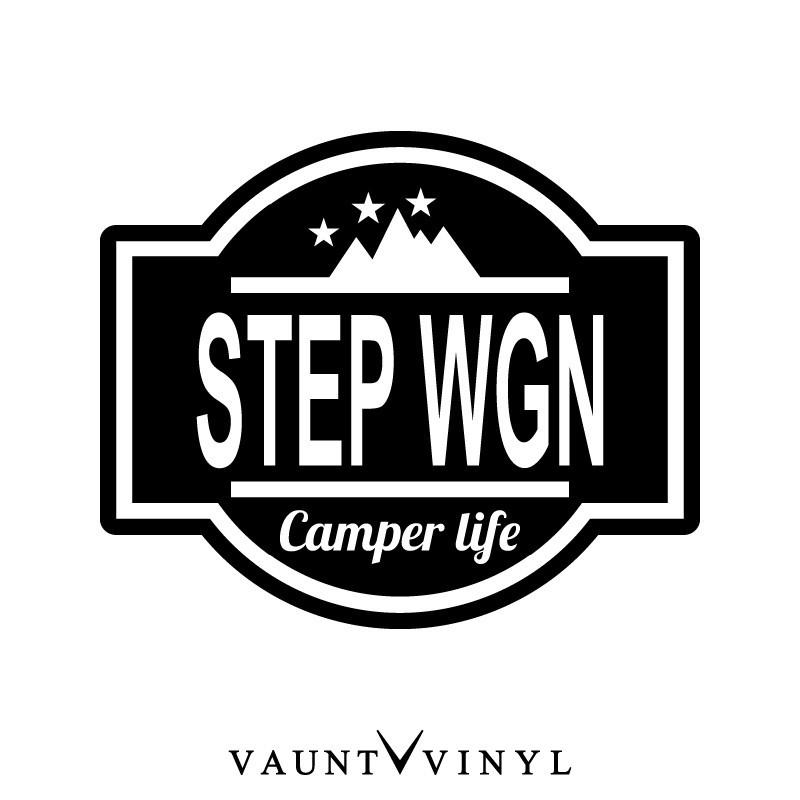 ステップワゴン Camper life カッティング ステッカー｜vauntvinyl