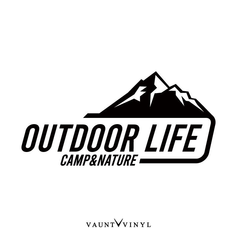 OUTDOOR LIFE カッティング ステッカー vv04801VAUNT VINYL 通販 Yahoo!ショッピング
