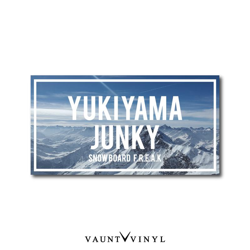 YUKIYAMA JUNKY ステッカー スノーボード スノボ｜vauntvinyl