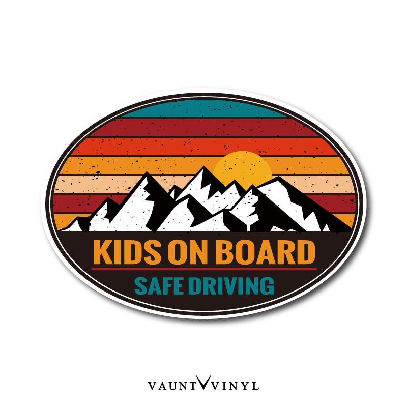 KIDS ON BOARD アウトドア マグネット（Yahoo!・VAUNT VINYL）