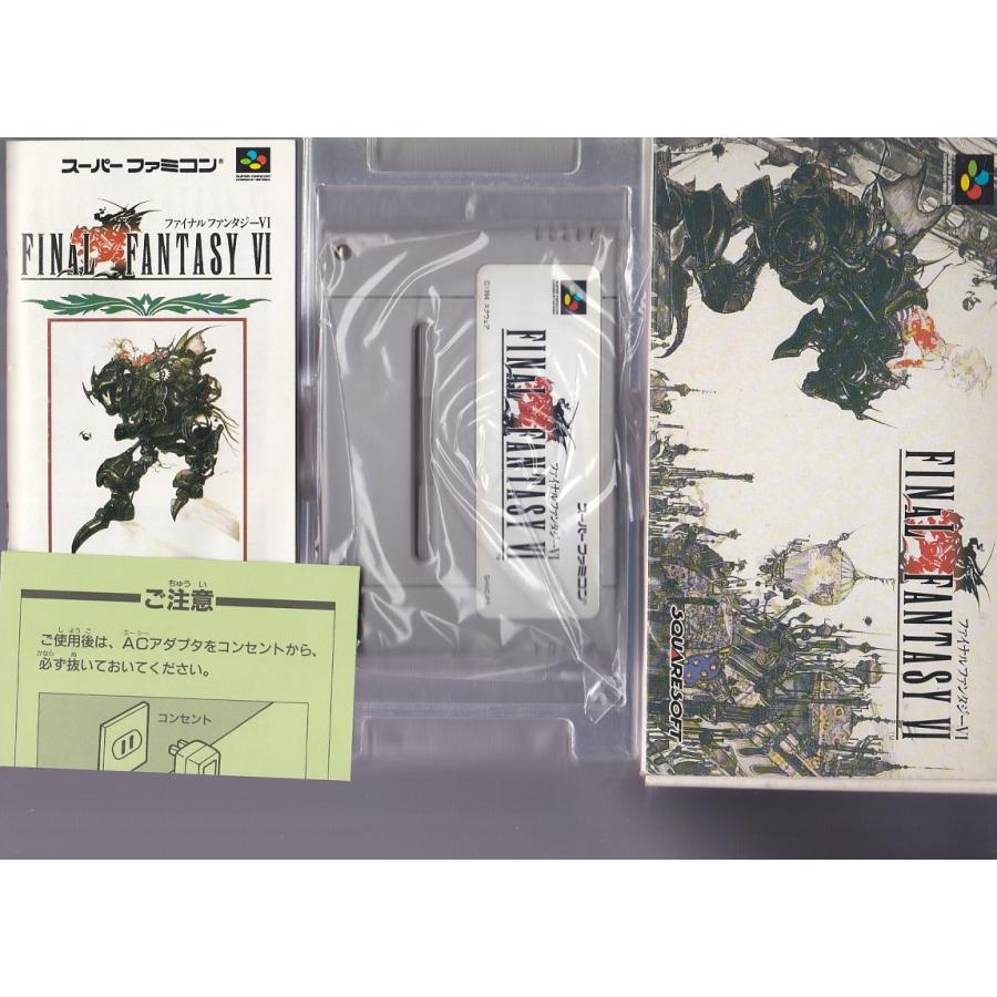 ☆SFC FF6 ファイナルファンタジー6 FINAL FANTASY VI (箱・説明 ☆SFC FF6 ファイナルファンタジー6 FINAL FANTASY VI (箱・説明