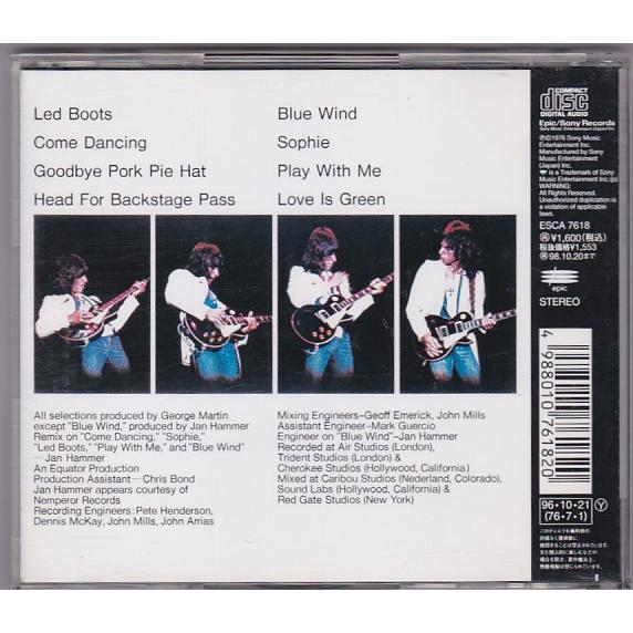 ☆CD ワイアード WIRED *ジェフ・ベック Jeff Beck 日本語解説書付き