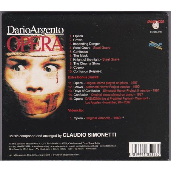 ☆CD Opera オペラ座 血の喝采 オリジナルサウンドトラック.サントラ