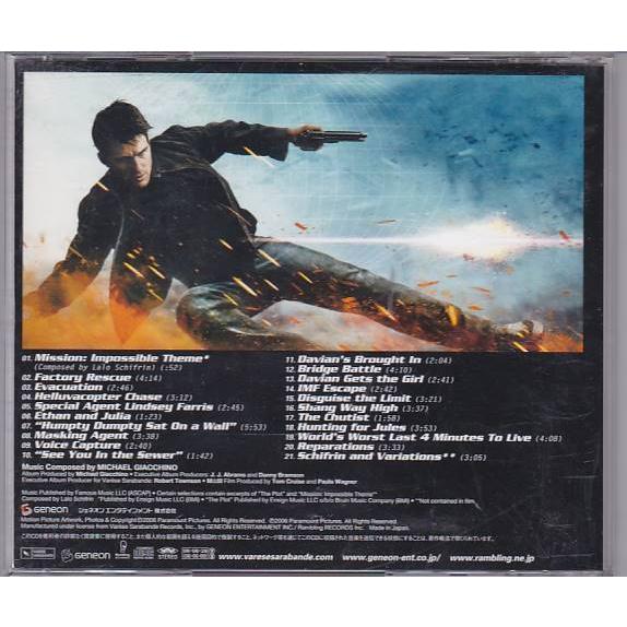 ☆CD M:i:III(Mi3) ミッションインポッシブル3 オリジナルサウンド
