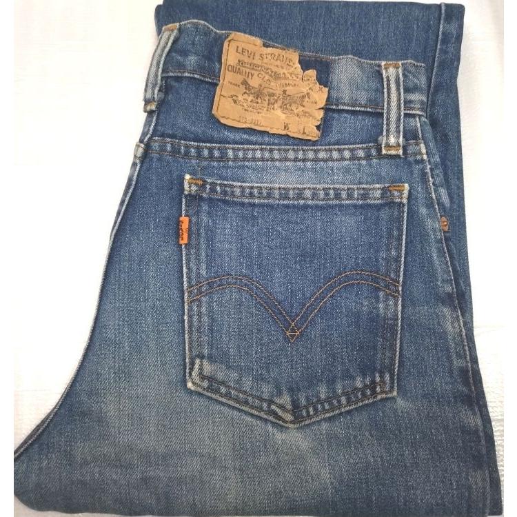 【№:6031】OPPテープ♥海外　中古　7巻 ☆ LEVI'S 515-0217 W30 80'S MADE IN Hong Kong 香港製 オレンジタブ