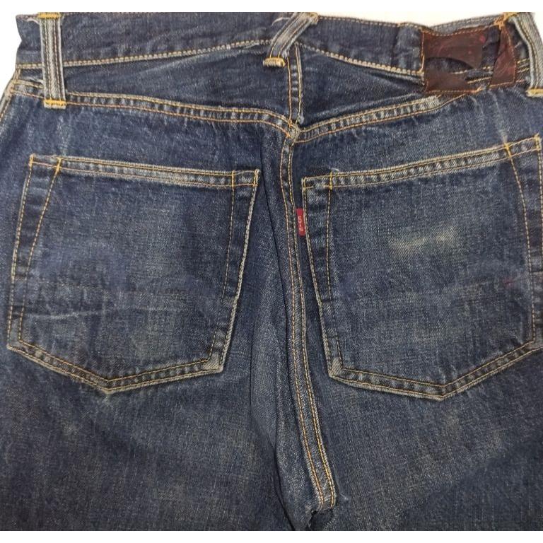☆ EVISU エヴィス エビス 90'S デニム ジーンズ W30~W31 黒革 ☆ EVISU エヴィス エビス 90'S デニム ジーンズ W30~W31 黒革
