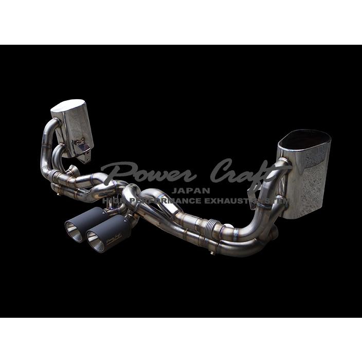 パワークラフト ポルシェ 991 GT3 / GT3RS ハイブリッドエキゾーストマフラーシステム 可変マフラー | 