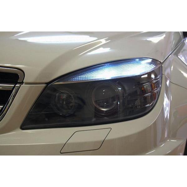 ベンツ W204用 ヘッドライト（ブラック・LED) ヘッドライト 08-11