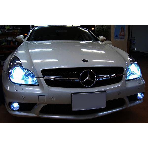メルセデス ベンツ CLSクラス W219 HIDバルブ D1S 8000K/LEDポジション灯/LEDナンバー灯 3点 セット