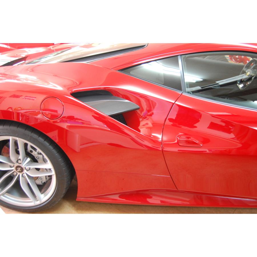 ノビテック フェラーリ 488 GTB サイドウォールエアーガイドカバーセット カーボン エアロパーツ Ferrari | 