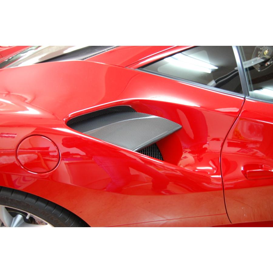 ノビテック フェラーリ 488 GTB サイドウォールエアーガイドカバーセット カーボン エアロパーツ Ferrari |  | 01