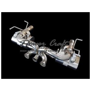 パワークラフト フェラーリ 458 イタリア ハイブリッドエキゾーストマフラーシステム 可変マフラー チタンテール Ferrari 458 Italia | 