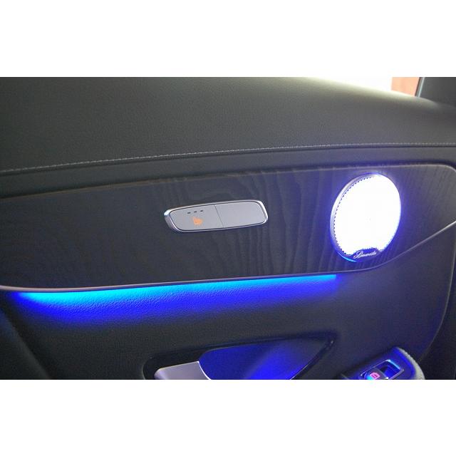 GLE LED 64色ミッドレンジカバーとドアスピーカーカバー Aセット GLCクラス X253 後期 ドアスピーカーカバー アンビエントライト 64色
