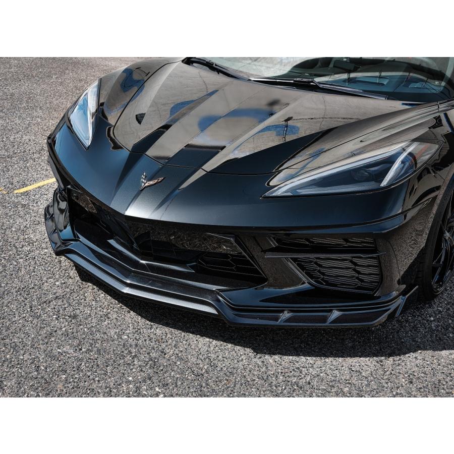 ゼロ デザイン シボレー コルベット C8 フロント リップ スポイラー