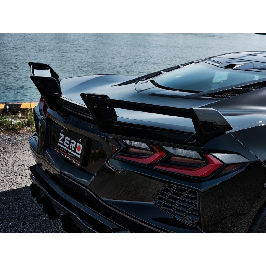 ゼロ デザイン シボレー コルベット C8 リア ウィング FRP エアロ パーツ ZERO DESIGN Chevrolet CORVETTE C8 |  | 01
