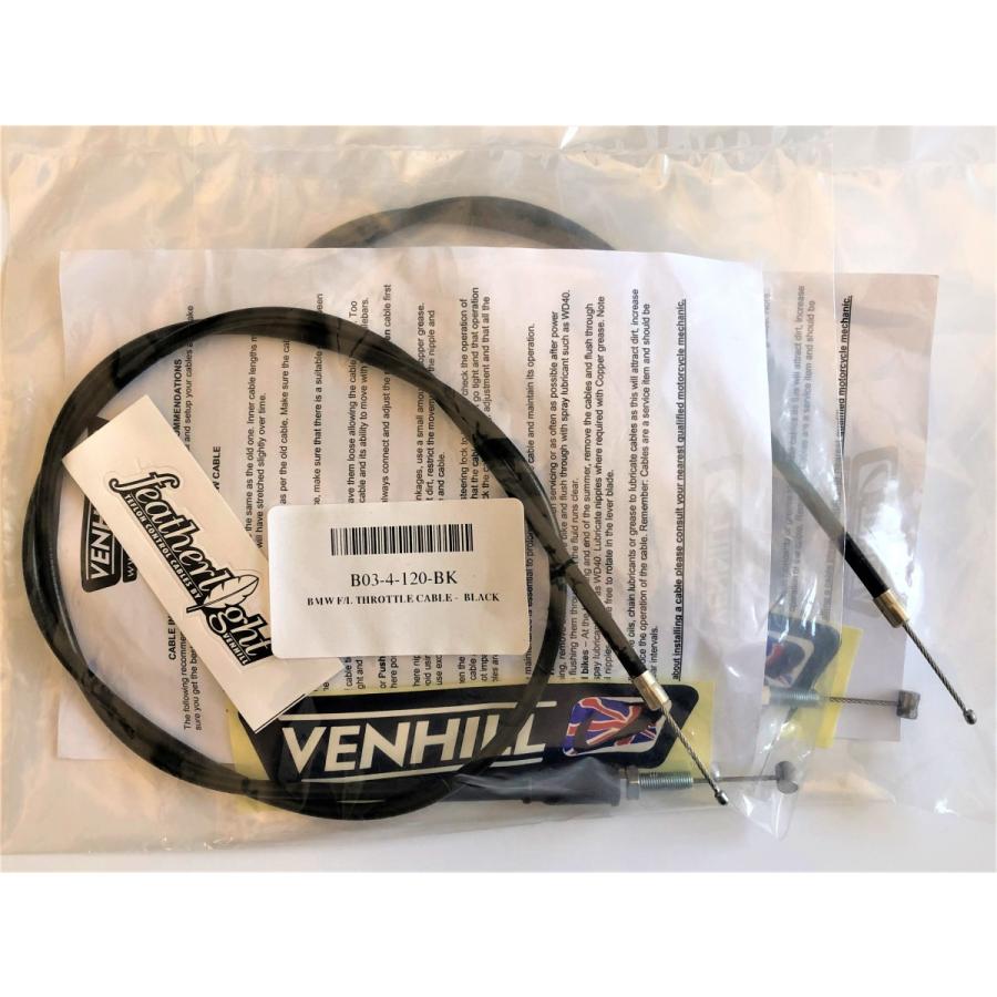 BMW　軽量テフロン加工　アクセルワイヤー　スロットルケーブル　2本セット　R100RS　モノレバー　R80　R65　R100/7　R90/6　R75/6　R75/5 |  | 01