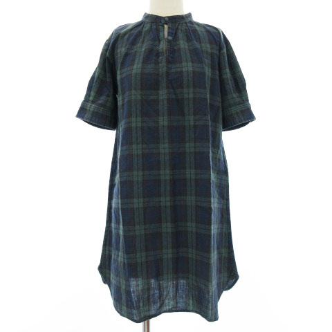 中古 ビームスボーイ Beams Boy ワンピース ミニ 半袖 チェック ブラックウォッチ 緑 紺 グリーン ネイビー レディース ベクトル 古着 001 ブランド古着販売のベクトル 通販 Yahoo ショッピング