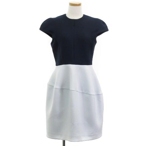 ヨーコチャン Yoko Chan パイピング ワンピース ひざ丈 Ycd 518 238 青 ブルー 40 Ibo17 レディース 001 ブランド古着販売のベクトル 通販 Yahoo ショッピング