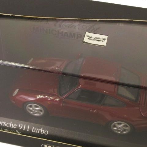 未使用品 ミニチャンプス MINICHAMPS ポルシェ Porsche 911 turbo 1995 1/43 ミニカー 自動車 模型 Red metallic 赤 レッド｜vectorpremium｜08