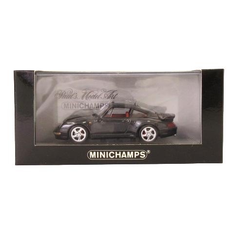未使用品 ミニチャンプス MINICHAMPS ポルシェ Porsche 911 turbo 1995 1/43 ミニカー 自動車 模型 Black metallic 黒系 ブラック系｜vectorpremium