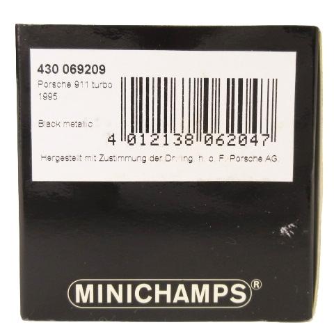 未使用品 ミニチャンプス MINICHAMPS ポルシェ Porsche 911 turbo 1995 1/43 ミニカー 自動車 模型 Black metallic 黒系 ブラック系｜vectorpremium｜05