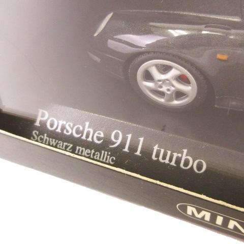 未使用品 ミニチャンプス MINICHAMPS ポルシェ Porsche 911 turbo 1995 1/43 ミニカー 自動車 模型 Black metallic 黒系 ブラック系｜vectorpremium｜06