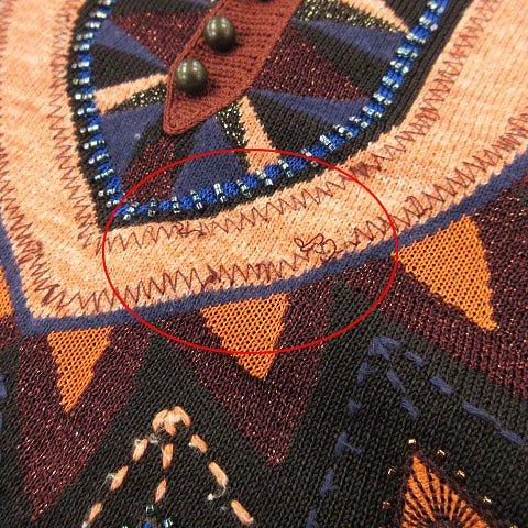 誠実-ヒロココシノ HIROKO KOSHINO ノースリーブ ニット カットソー• V