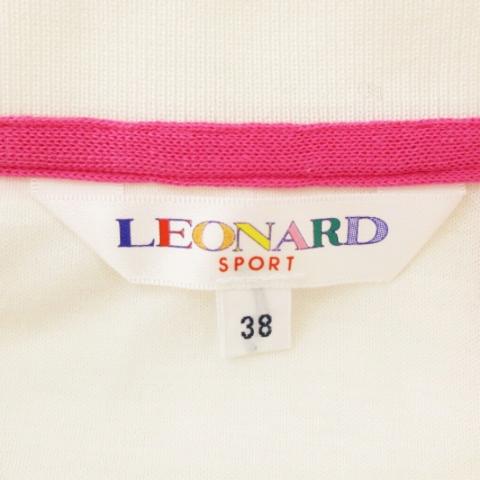 レオナールスポーツ LEONARD SPORT ポロシャツ 半袖 総柄 花柄
