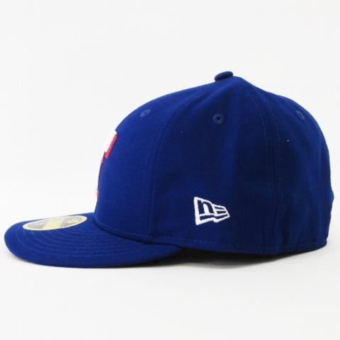 ニューエラ NEW ERA 美品 59FIFTY LOW PROFILE LP MLB T テキサス・レンジャーズ キャップ ブルー ホワイト 7 55.8cm 帽子 メンズ｜vectorpremium｜03