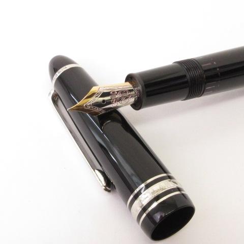 MONT BLANC 万年筆 黒 細字 14K