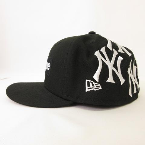 ニューエラ NEW ERA 21AW シュプリーム Supreme  59FIFTY MLB コラボ ニューヨーク・ヤンキース キャップ 帽子 黒 ブラック 7 1/2 59.6cm｜vectorpremium｜03